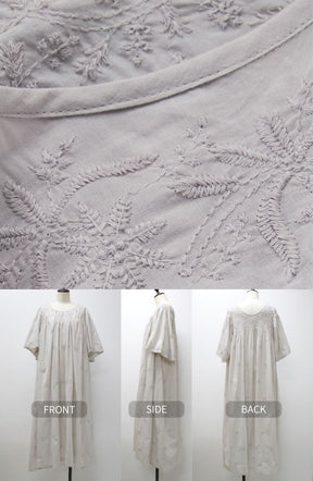 総柄刺繡2WAYワンピース