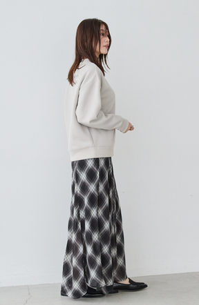 EC限定　軽量ボンディングバックラメロゴプルオーバー