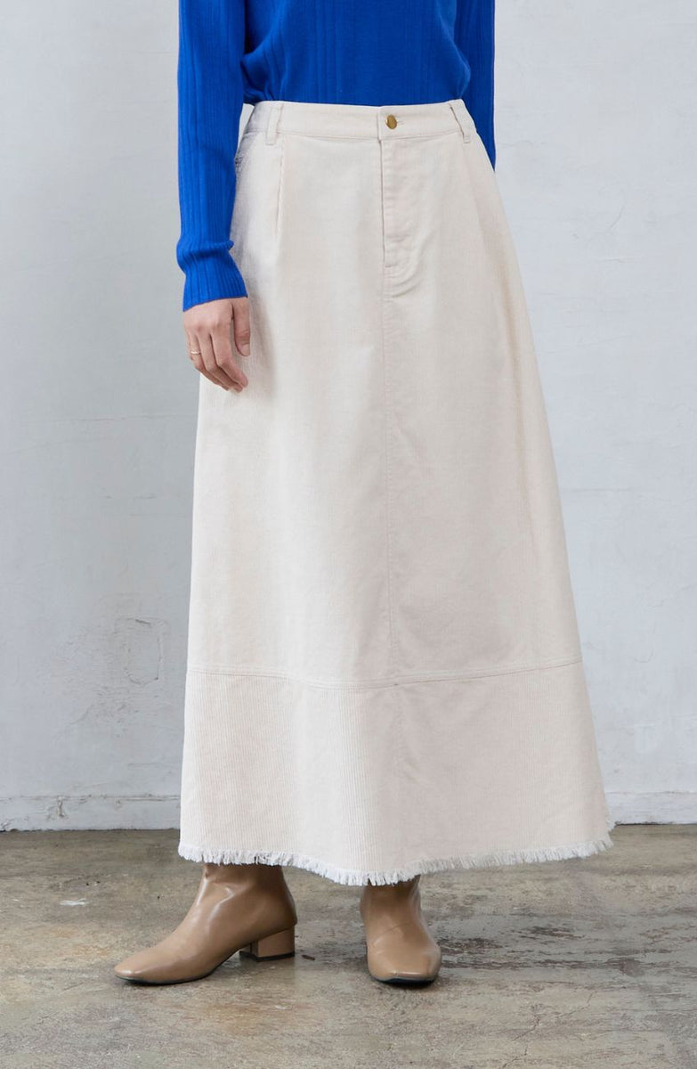 純日本製セール❣️⭐️新品⭐︎マカフィーヤギ皮 ⭐︎ フリンジスカート ロングスカート