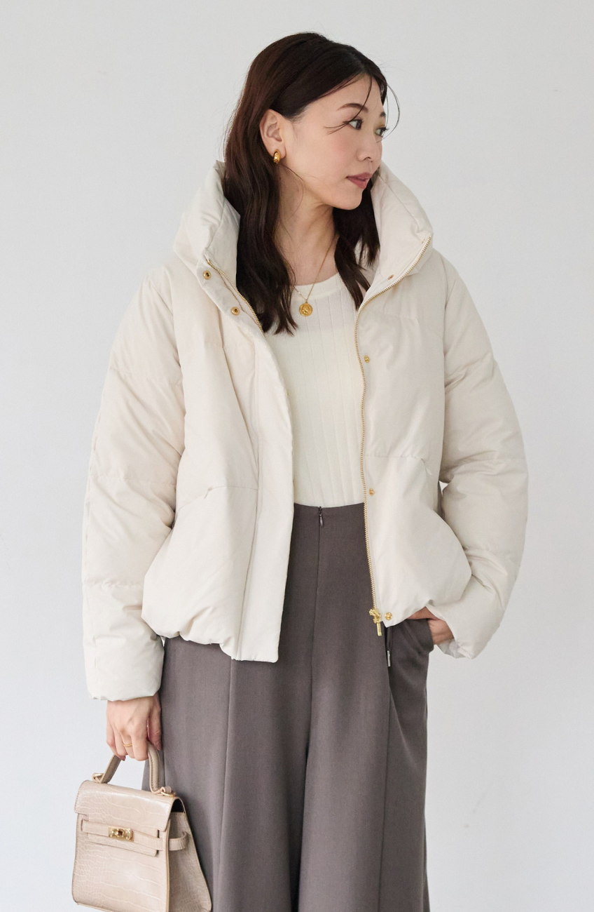 ストレッチカシュネックピュアダウン