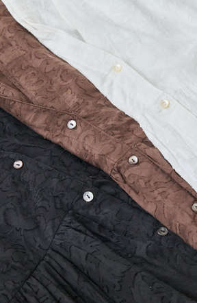 ジャガード2WAYシャツワンピース