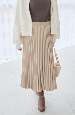 ピーチアコーディオンプリーツスカート