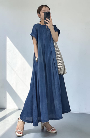 [cahoさんコラボ] Hand Madeブラストデニムワンピース