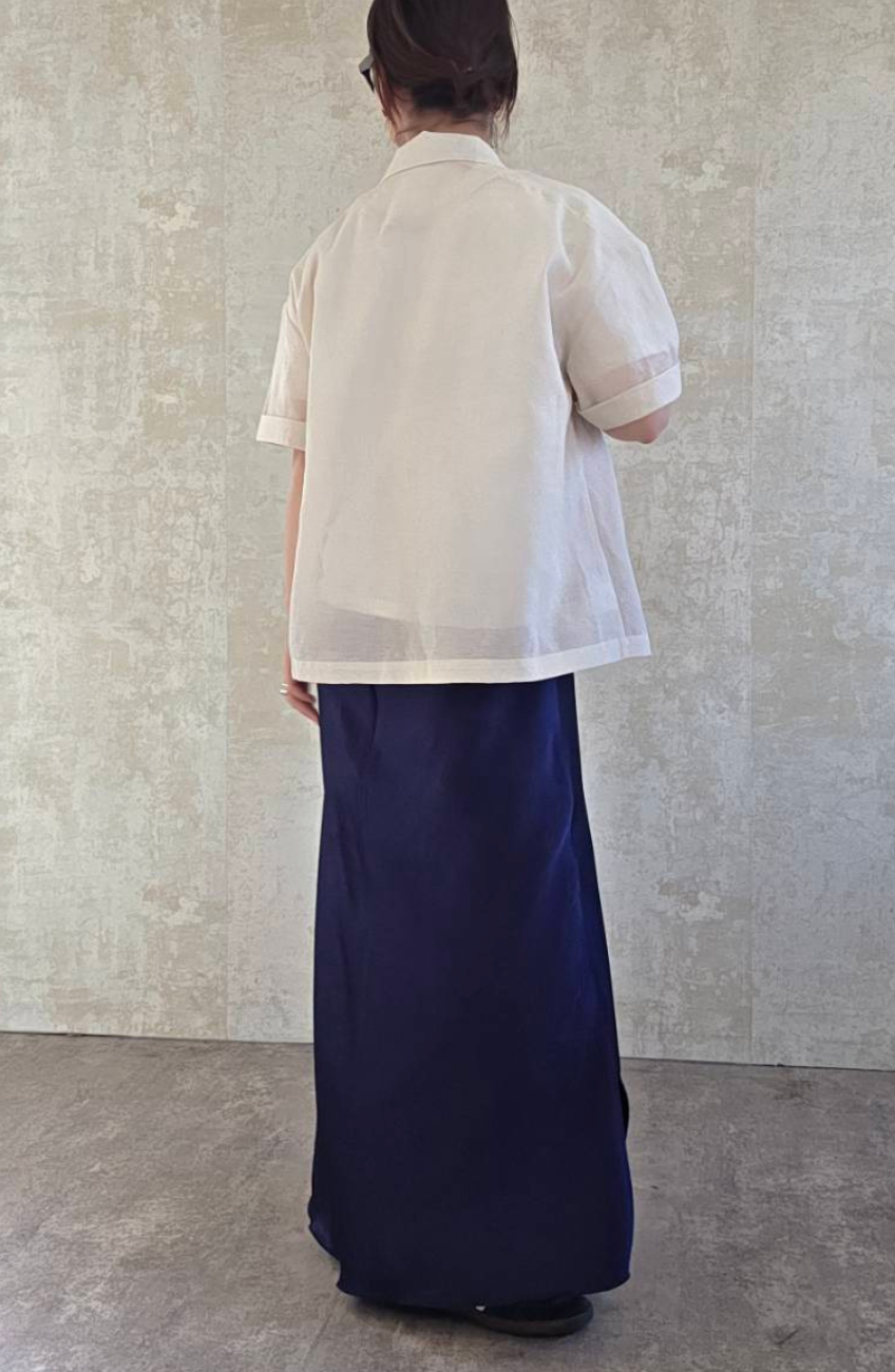 ヤマダヤLASUD サイドリブナロースカート&RADIATE シフリ刺繍ブラウス ヤマダヤLASUD サイドリブナロースカート&RADIATE シフリ刺繍ブラウス