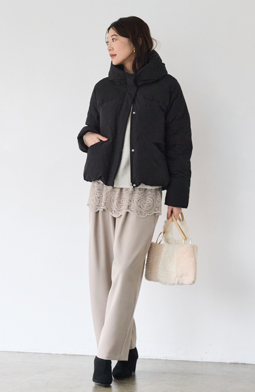 ストレッチカシュネックピュアダウン