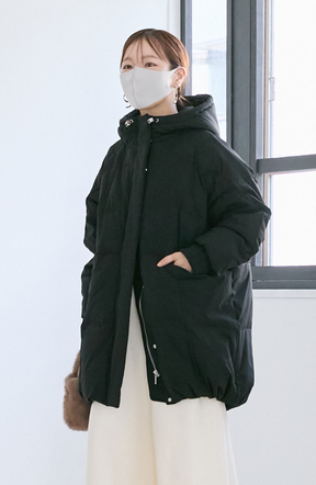 [cahoさんコラボ] ストレッチフードミドルピュアダウン