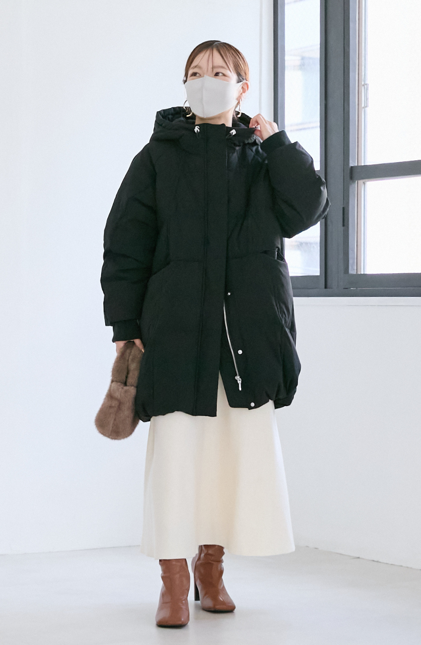 [cahoさんコラボ] ストレッチフードミドルピュアダウン