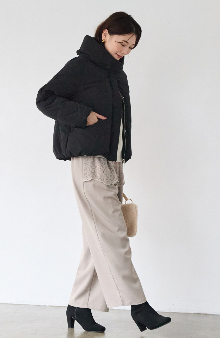 ストレッチカシュネックピュアダウン