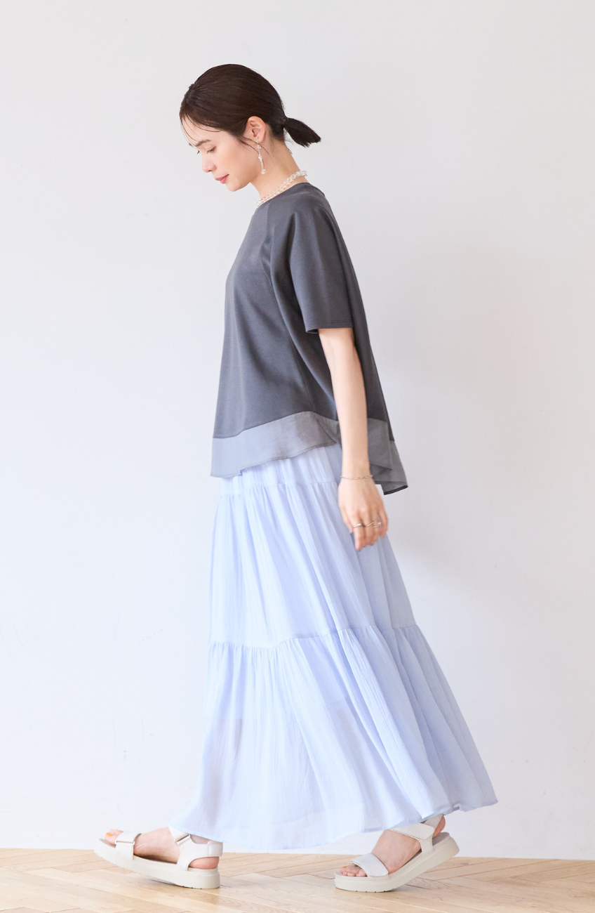 シアーエステルティアードスカート