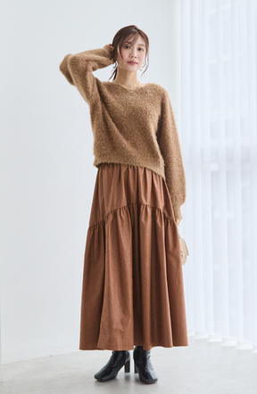 ヴィンテージ加工ヨーク切替スカート