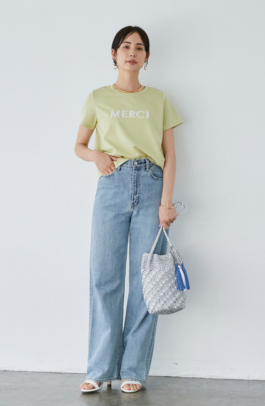 [夏も快適◎クールタッチ] EC限定　Premium Cool Smooth 刺繍ロゴプリントT