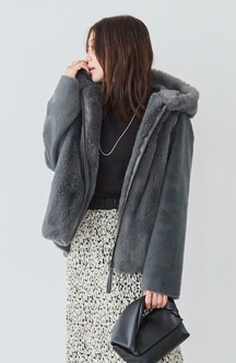 エコファー×ムートンジャケット