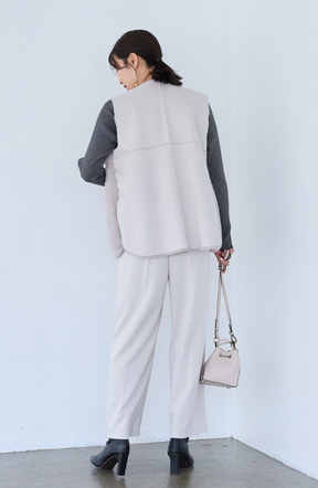 エコファー×ムートンベスト