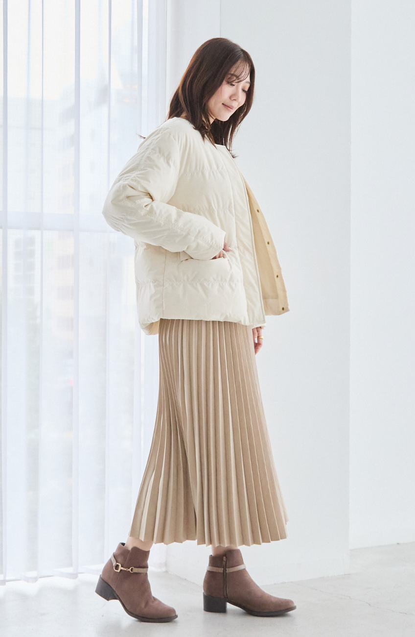 エアリーピュアダウンダブルステッチジャケット