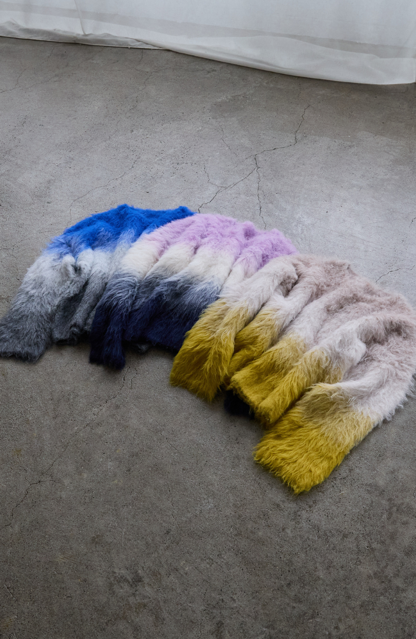 ウールブラッシュグラデーションプルオーバー