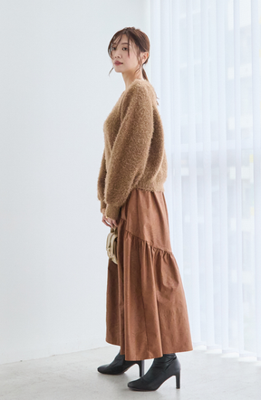 ヴィンテージ加工ヨーク切替スカート