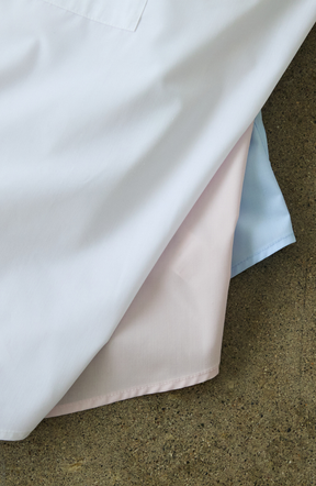 [acoさんコラボ] ノーカラーダブルカフスブラウス