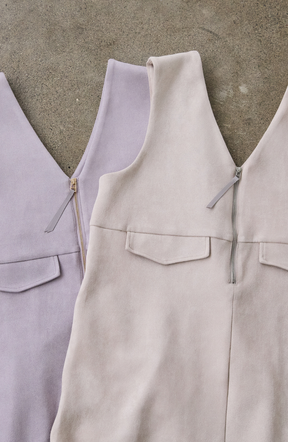 スエード2WAYジップジャンスカ