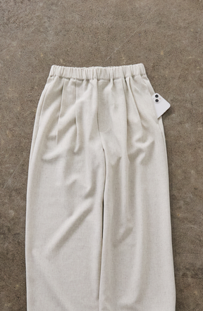 メランジゆるテーパードパンツ