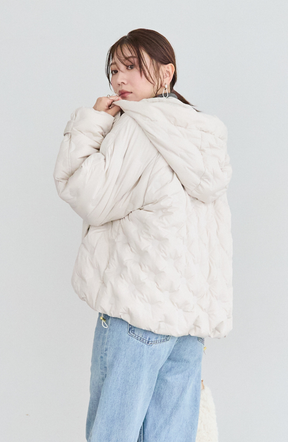 EC限定　ヒートボンディングフードショートピュアダウン