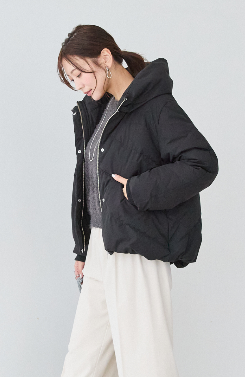 ダブルフェイスシャギーランタンスリーブプルオーバー