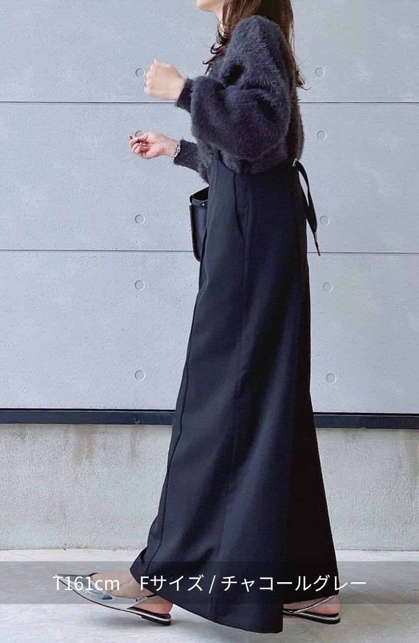 ダブルフェイスシャギーランタンスリーブプルオーバー