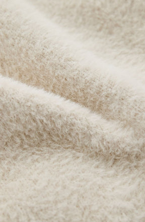 ダブルフェイスフェザーノーカラージャケット