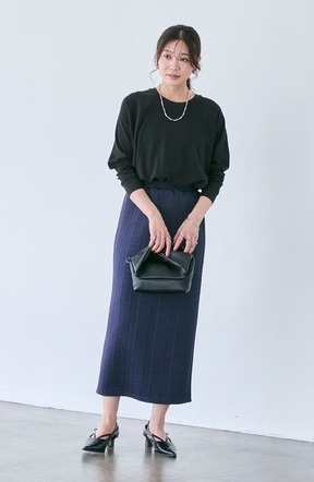 スムースレザーツイストクラッチBag