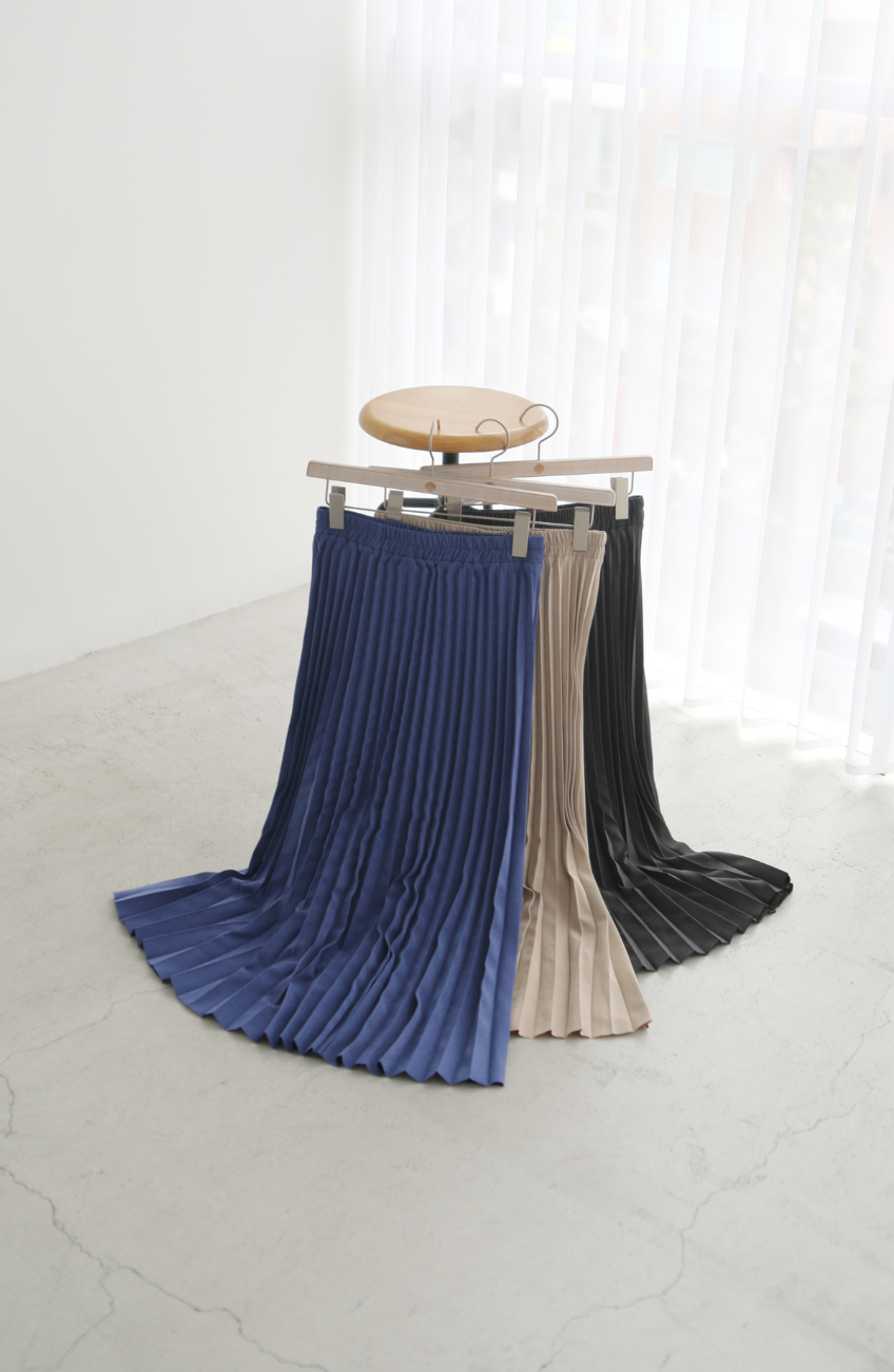 ピーチアコーディオンプリーツスカート