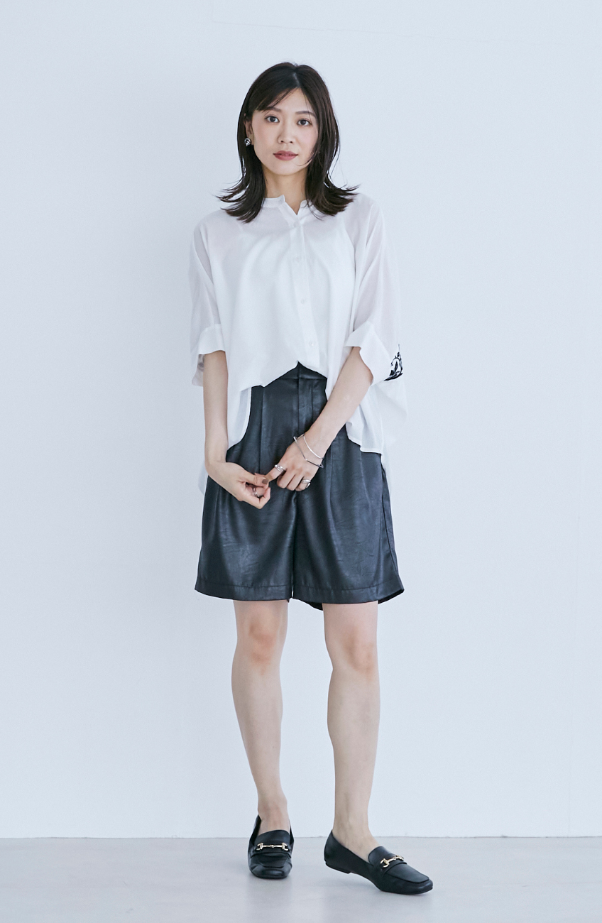 レザーハーフパンツ シャイニーレザータックハーフパンツ|FURRY、REYELL公式通販