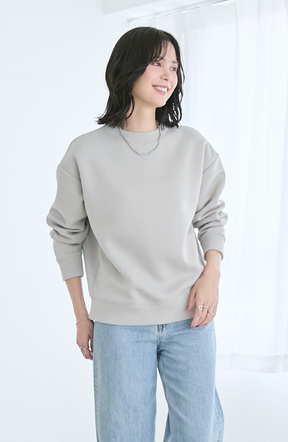 EC限定　軽量ボンディングバックラメロゴプルオーバー