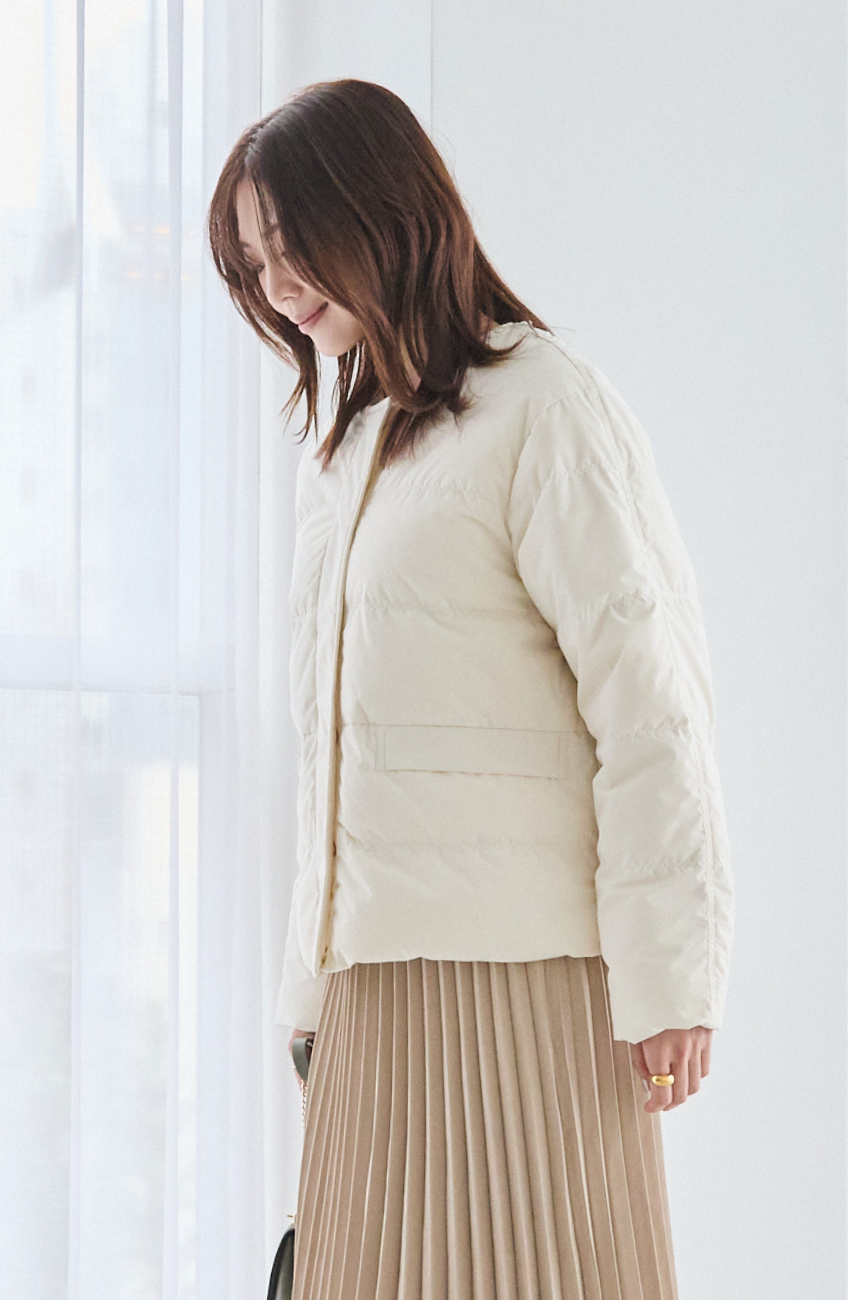 エアリーピュアダウンダブルステッチジャケット