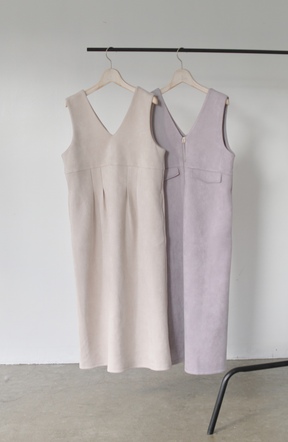 スエード2WAYジップジャンスカ