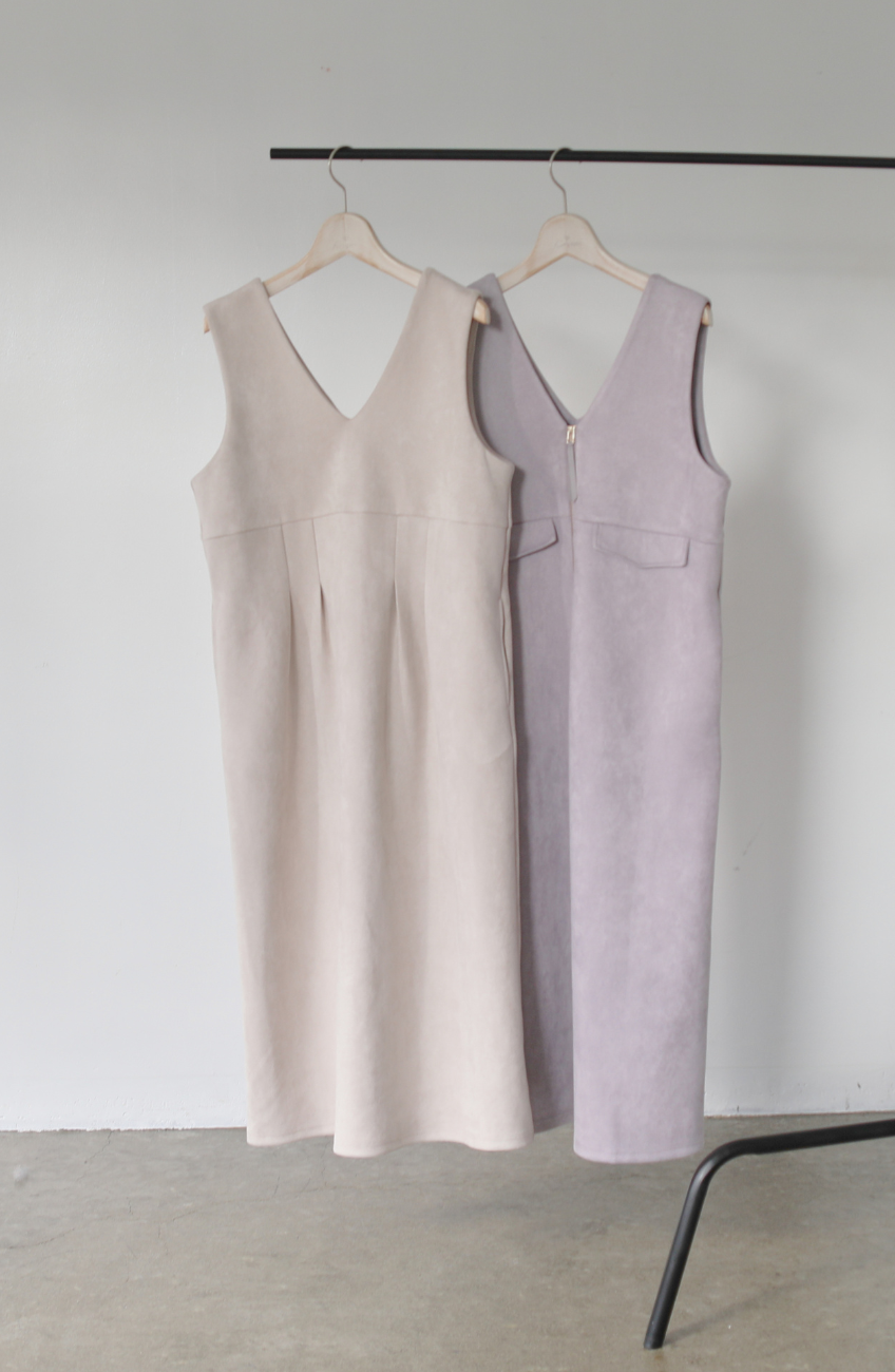 スエード2WAYジップジャンスカ