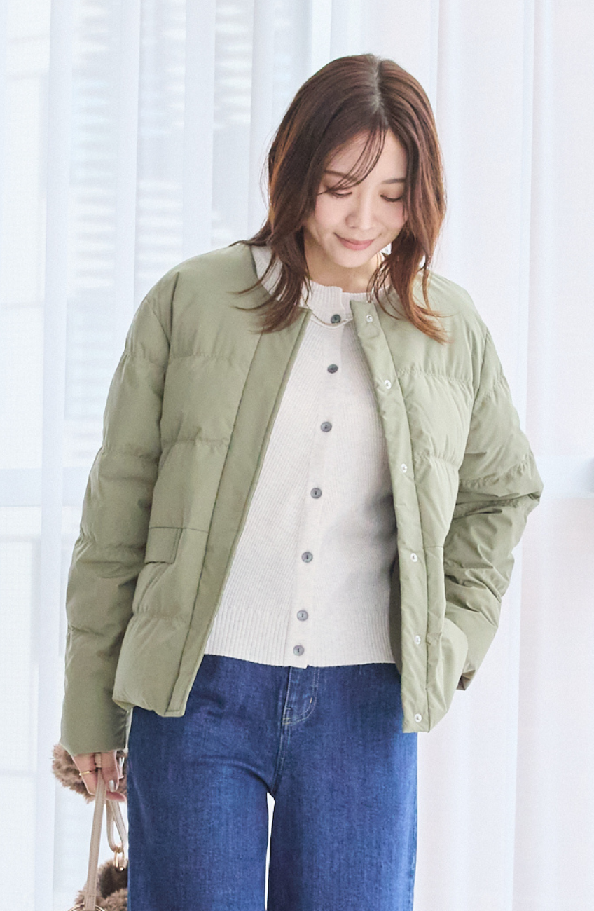 ウォッシャブルバイヤスリブカーディガン