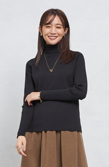 [1.7万枚突破] スーパーストレッチタートルネックプルオーバー