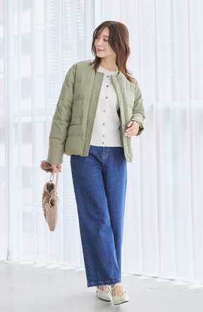 エアリーピュアダウンダブルステッチジャケット