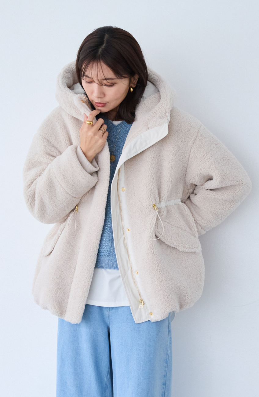 ボアドロストモッズコート