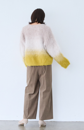 ウールブラッシュグラデーションプルオーバー