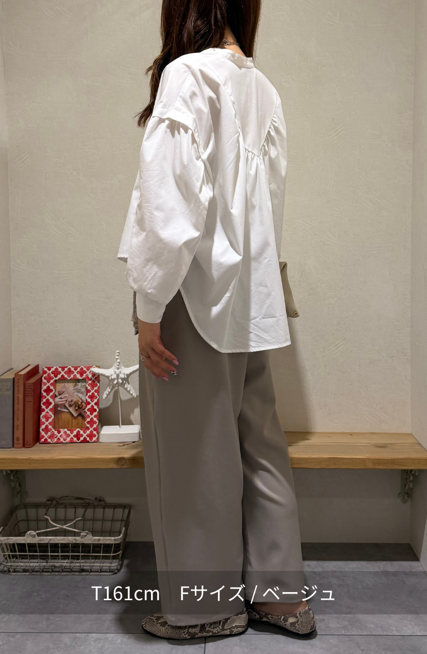 [nairoさんコラボ] エステルスパンレースレイヤードパンツ