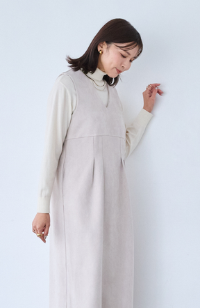 スエード2WAYジップジャンスカ