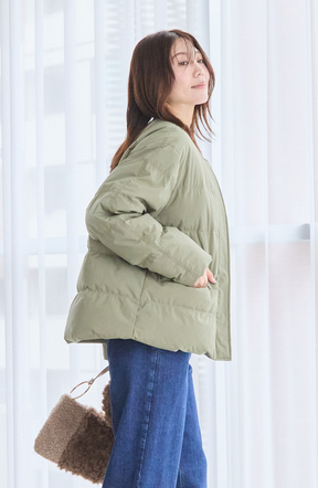 エアリーピュアダウンダブルステッチジャケット