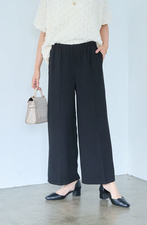 シルクライクセンタープレスパンツ