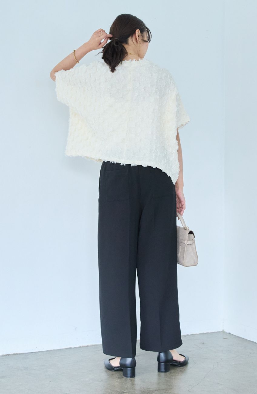 シルクライクセンタープレスパンツ