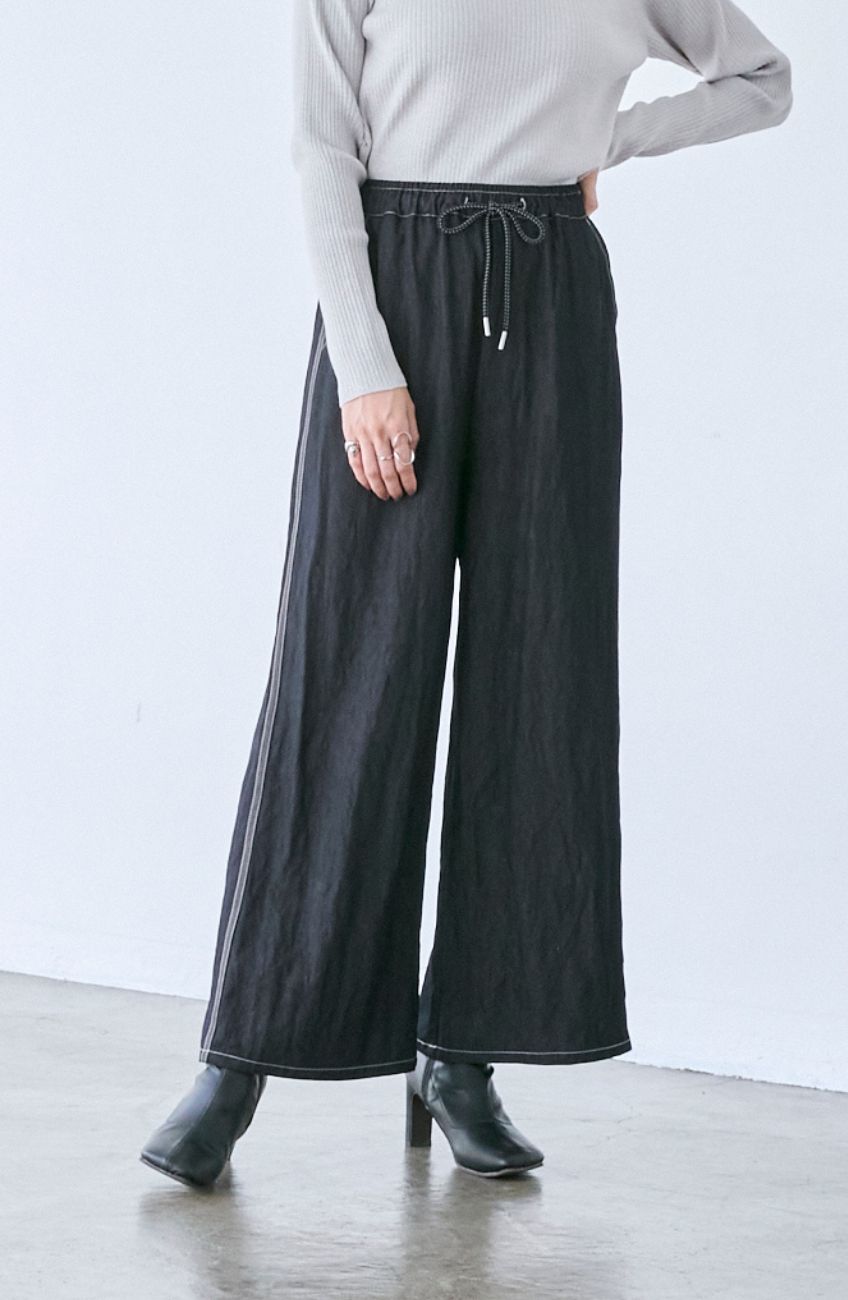 パンツ yanmiii シャイニーデニムワイドパンツ|FURRY、REYELL公式通販サイト