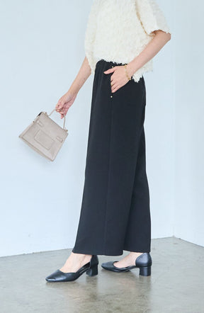 シルクライクセンタープレスパンツ