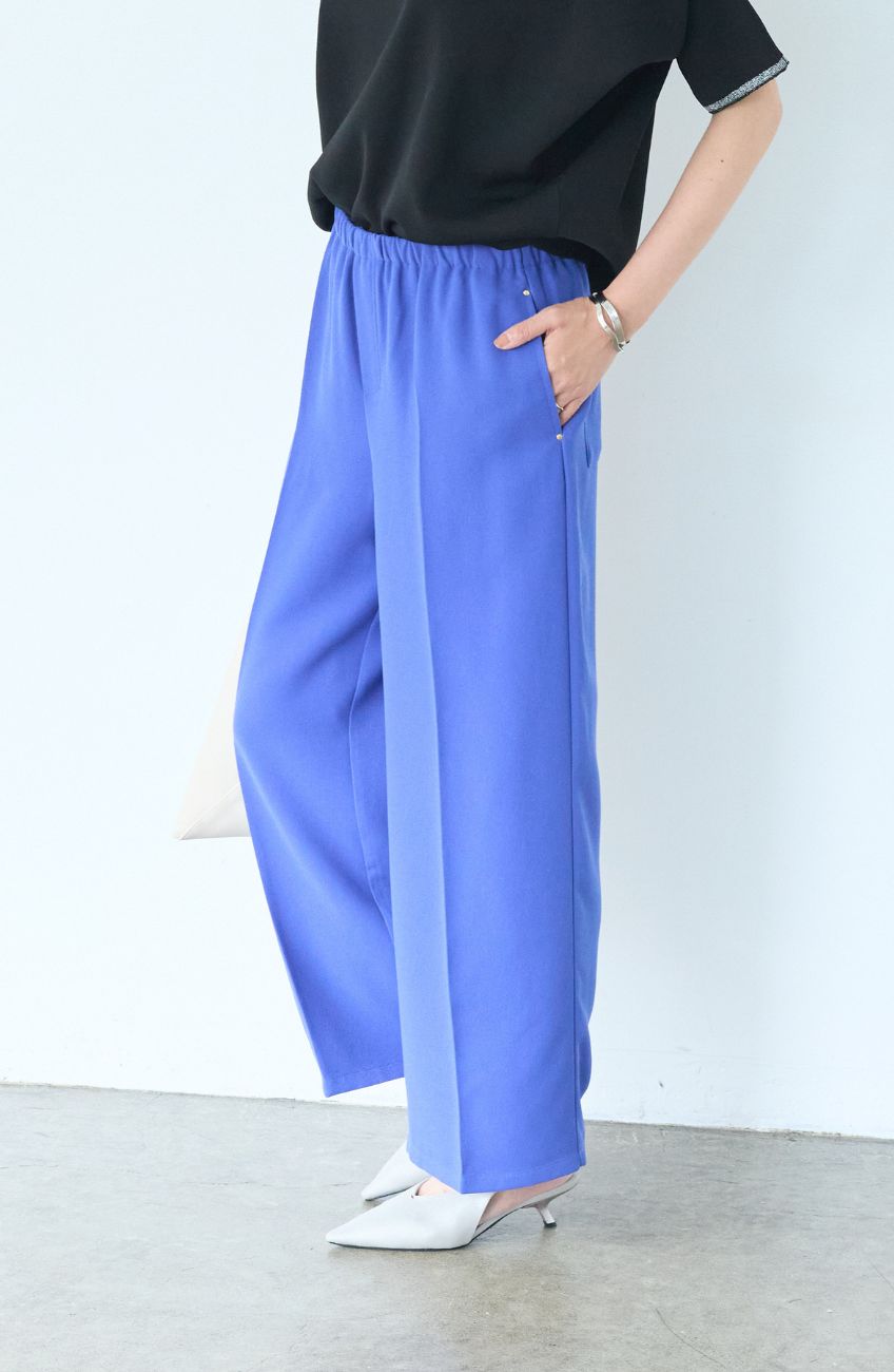 シルクライクセンタープレスパンツ