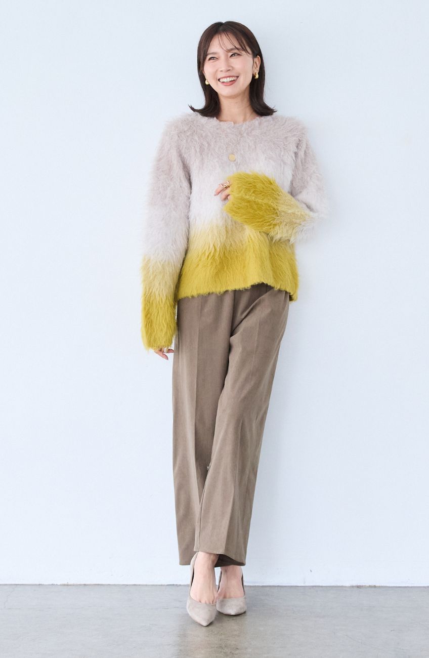 ストレッチ起毛ノンシームパンツ