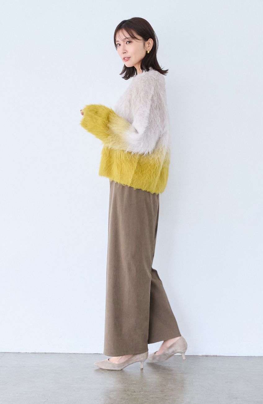 ストレッチ起毛ノンシームパンツ