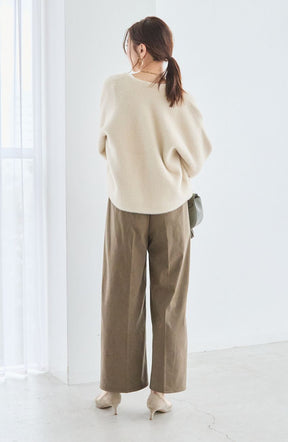 ストレッチ起毛ノンシームパンツ